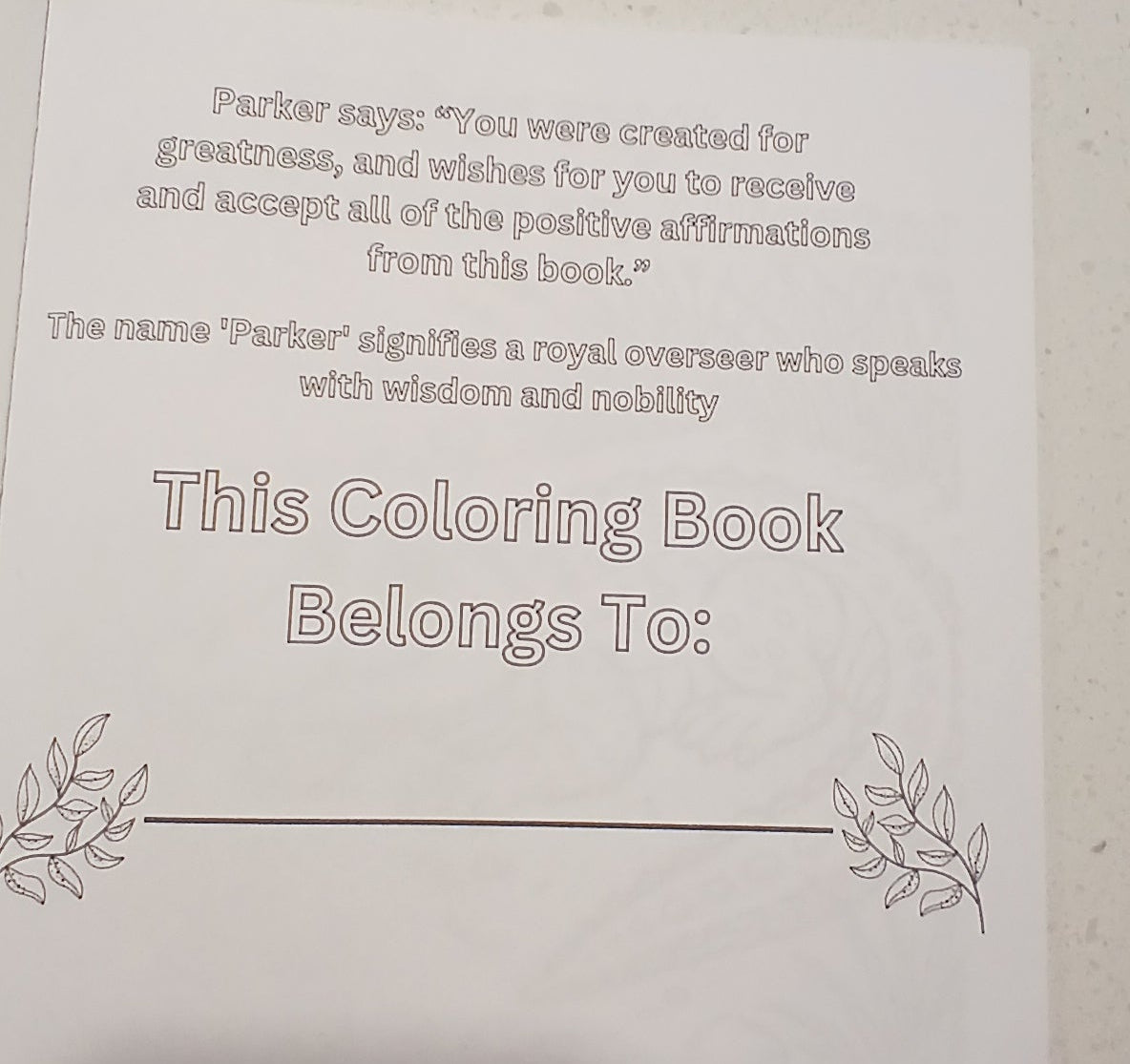 Affirma’Tees Children’s Affirmation Coloring Book – Positive Words for Growing Minds