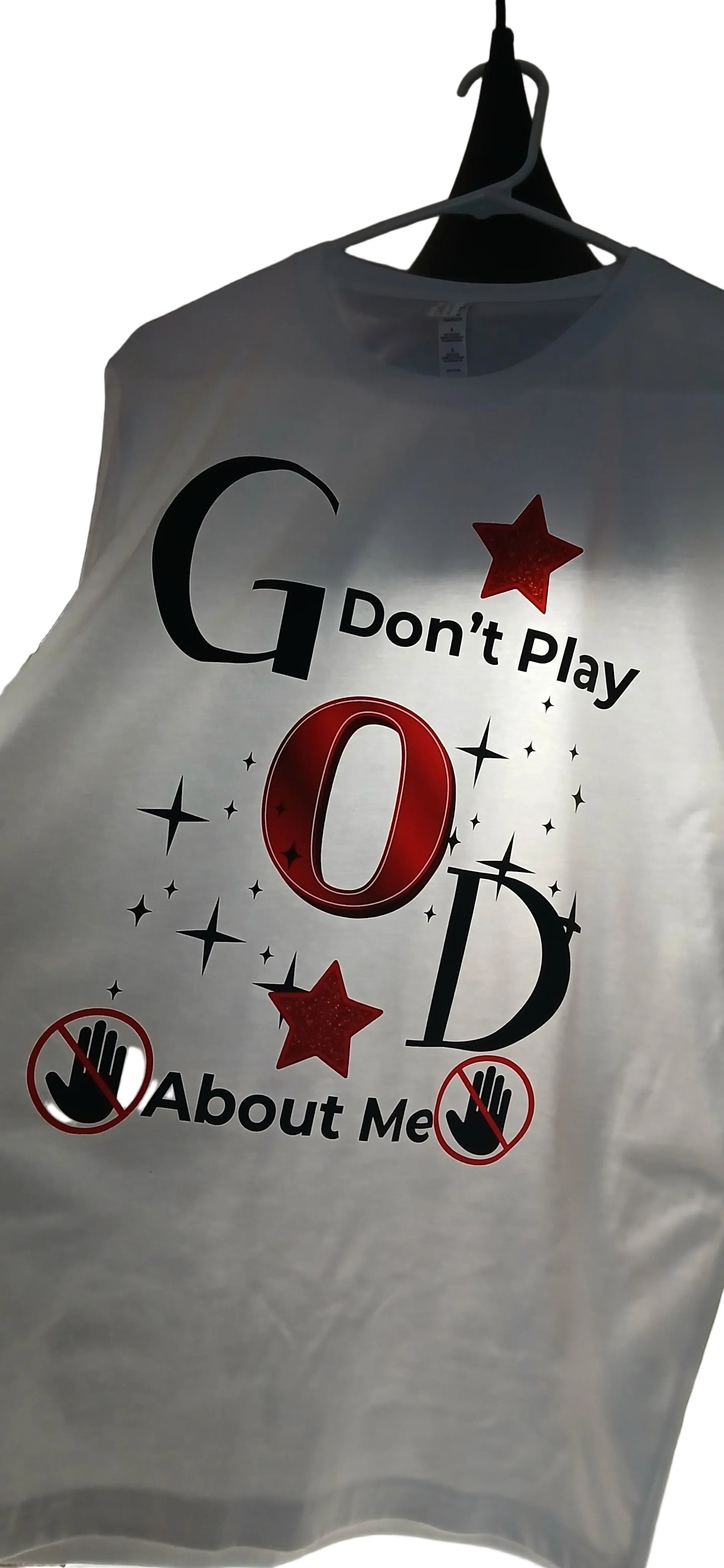 God Don’t Play About Me Tee – Faith Protected & Covered