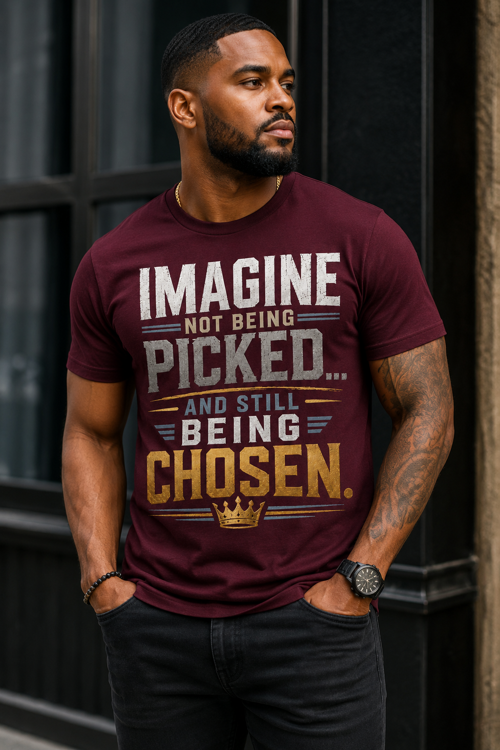 Imagine Not Being Picked… And Still Being Chosen – Men’s Tee