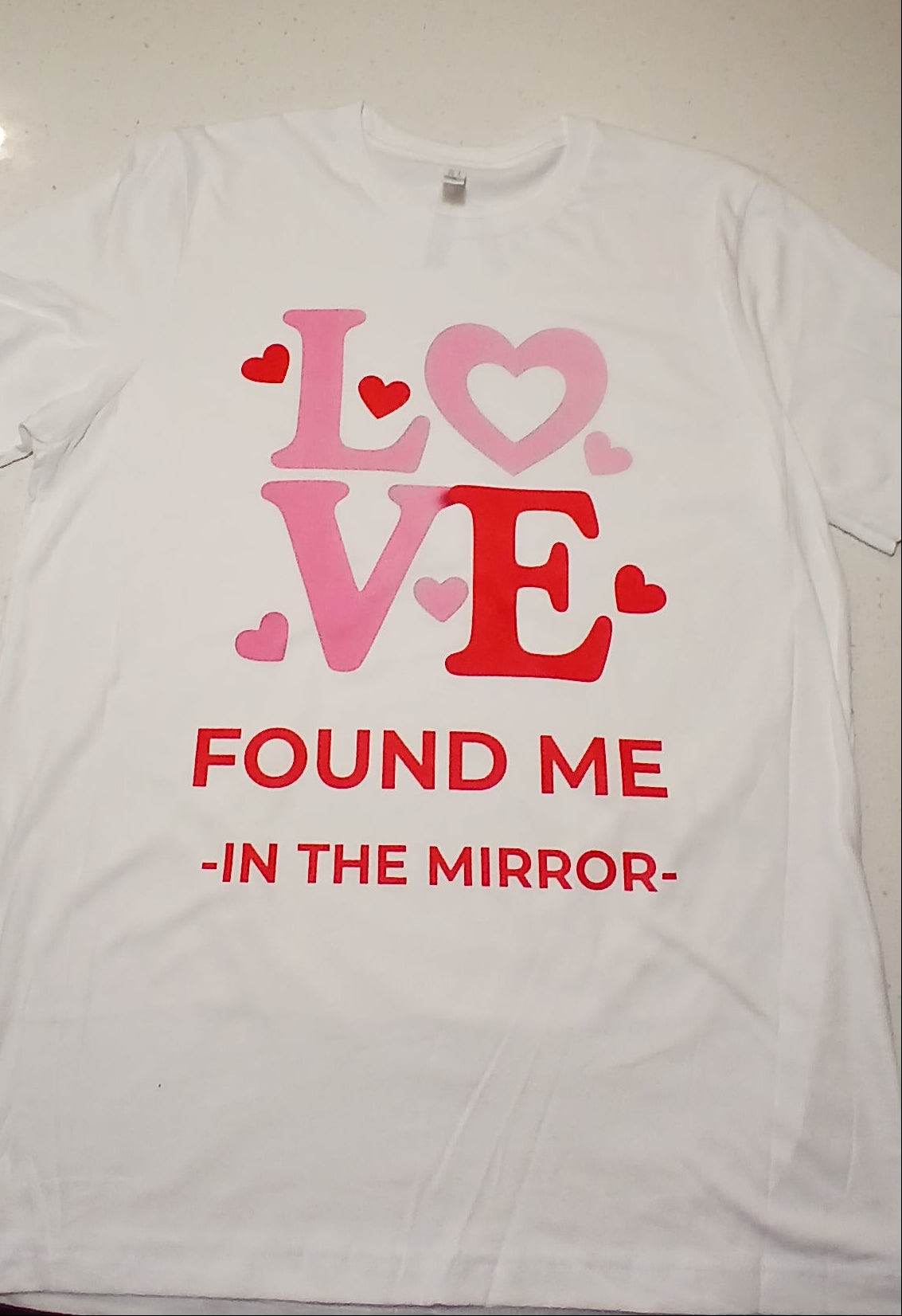 Love Found Me in the Mirror Tee – Self-Love Looks Good on Me